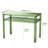 Clear Acrylic Desk With Open Storage, Home Office Computer Writing Desk Office Study Table (Green, 39.4'' X 19.7'' X 29.5'')-226048659