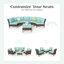 Chaise de terrasse avec coussins Shutesbury-379146529