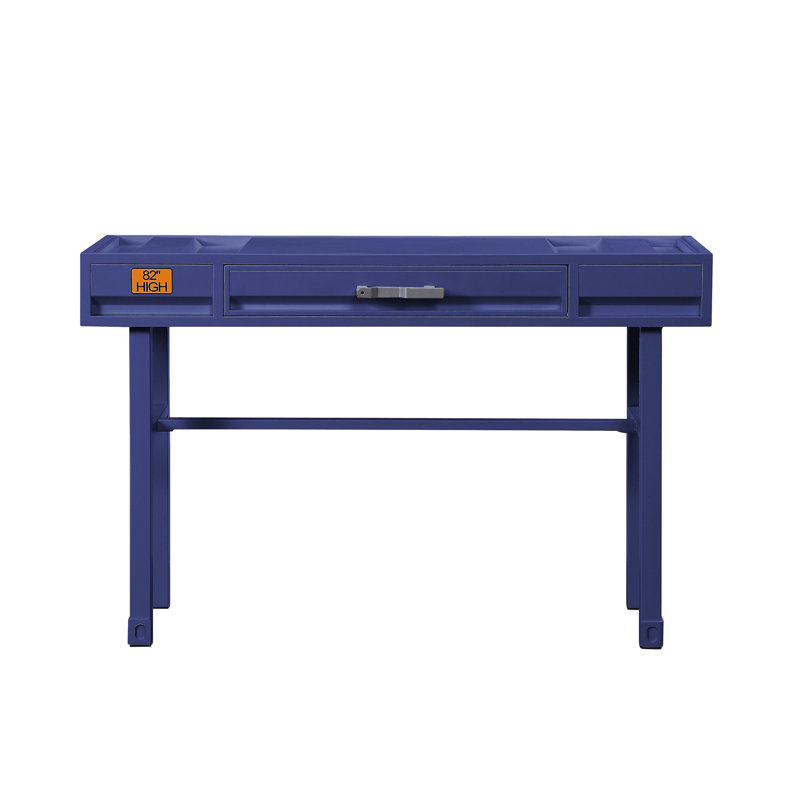 Writing Desk, 30" H x 47" W x 17" D, Blue