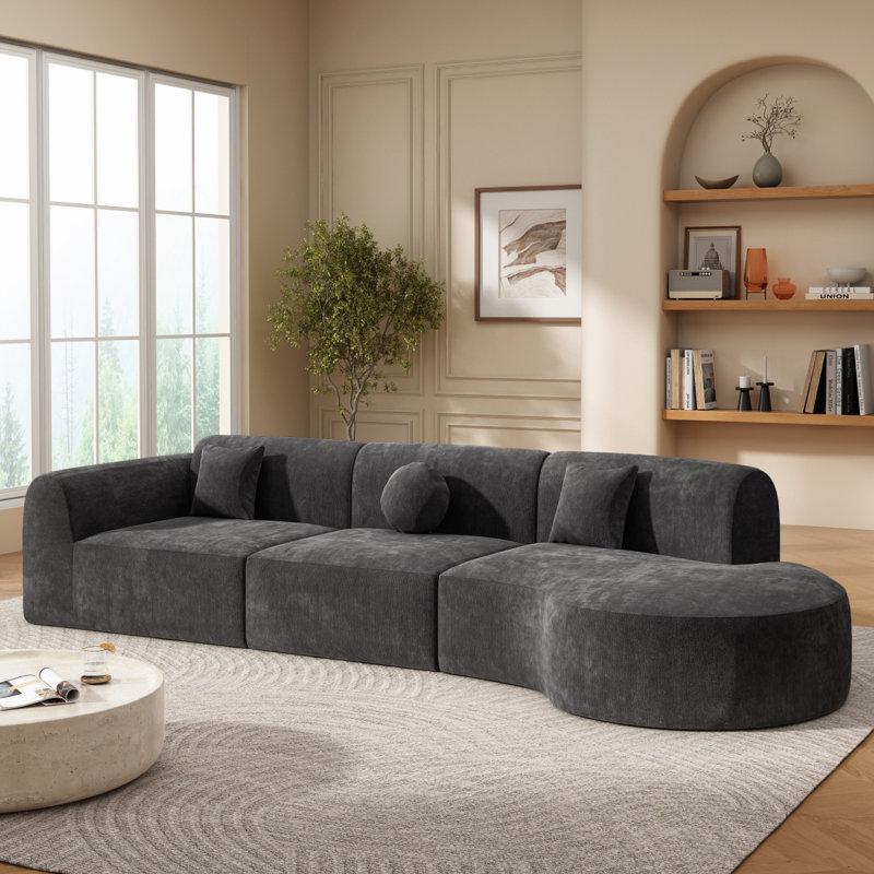 Canapé modulaire incurvé moderne Boneless