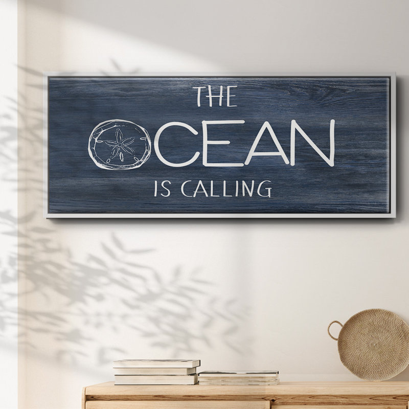 «Ocean Calling», toile encadrée, H 8 po x l 20 po