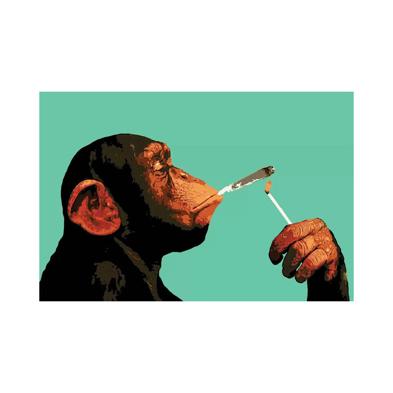 Monkey Joint Time- Gallery-Wrapped Canvas Giclée