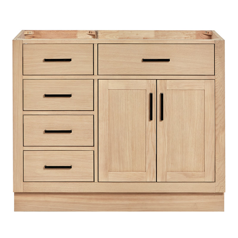 42" Single Bathroom Vanity Base only, Natural Oak