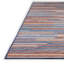 Tapis bleu / brun / gris abstrait tissé à la machine-1986119151