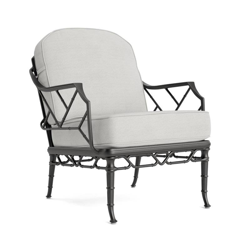 Calcutta Outdoor Lounge Chair, Fusion Dove, Textured Pewter