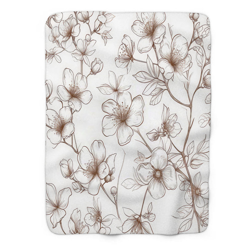 Jeté Soft Lily Grace - 1 pièce de qualité supérieure Sherpa, L 60 po x L 80 po