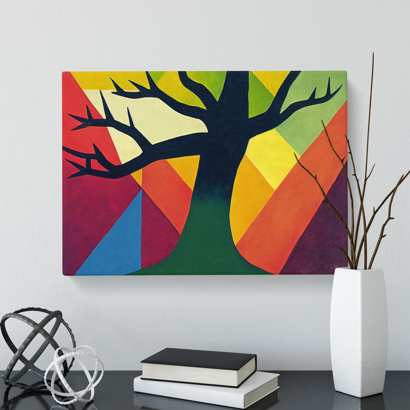 Handsome Abstract Tree - Wrapped Canvas, 35cm H x 50cm W x 3cm D