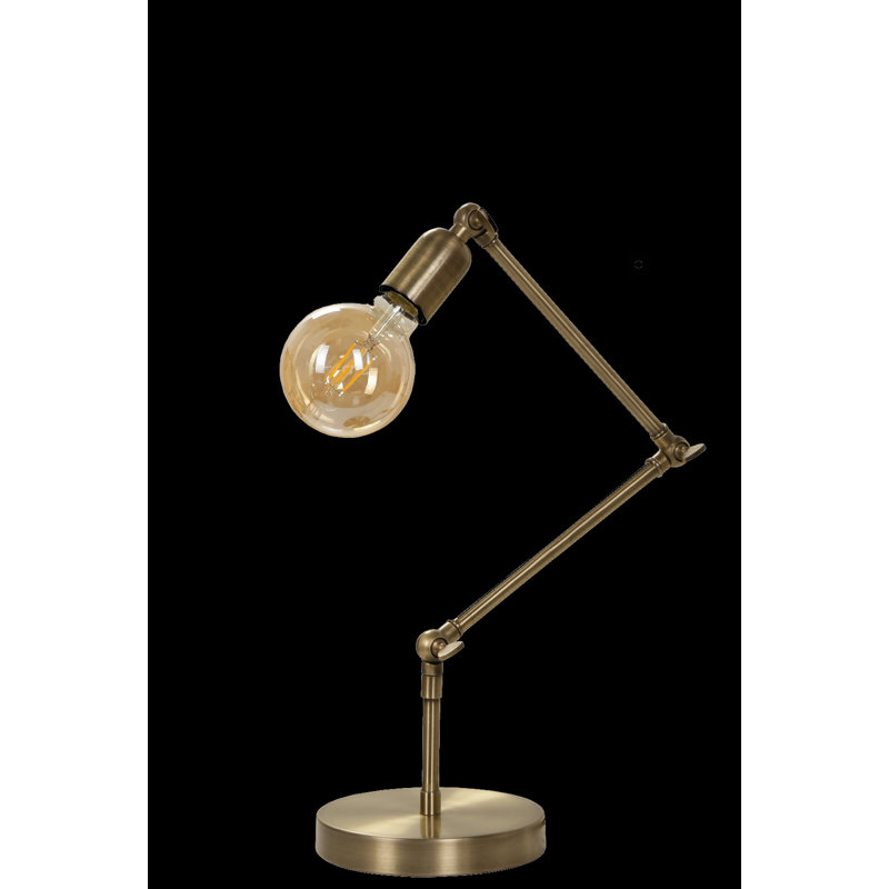 Lampe de bureau 17,72 po., Laiton rustique