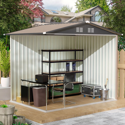 Remise de jardin 8 pi x 6 pi avec toit Apex pour patio