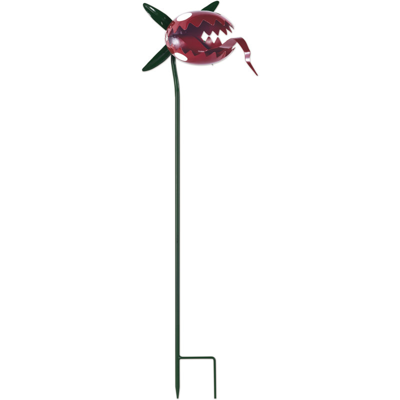 Piquet de jardin monstre, H 40 po x l 8 po x P 11,5 po, Rouge