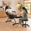 Ensemble de fauteuil inclinable réglable pour salon de tatouage, spa et soins du visage avec 2 plateaux - Noir-1425270869-1529925100