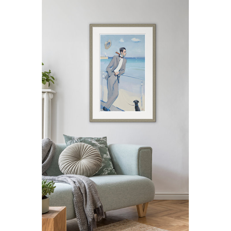 My Patient Friend Print, 38.25" H x 25.75" W, Silver Framed, White