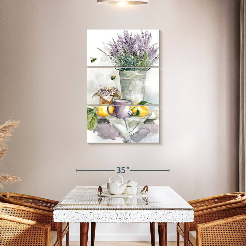 Thé Harnek lavande, citron et miel, H 45 po x l 28 po