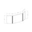 High Clear Acrylic Tri-Fold Protective Shield