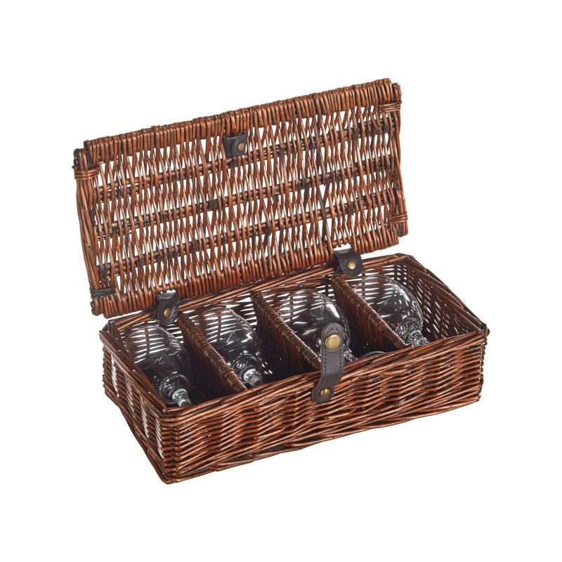 PRUNEAU Picnic Basket , Service for 4