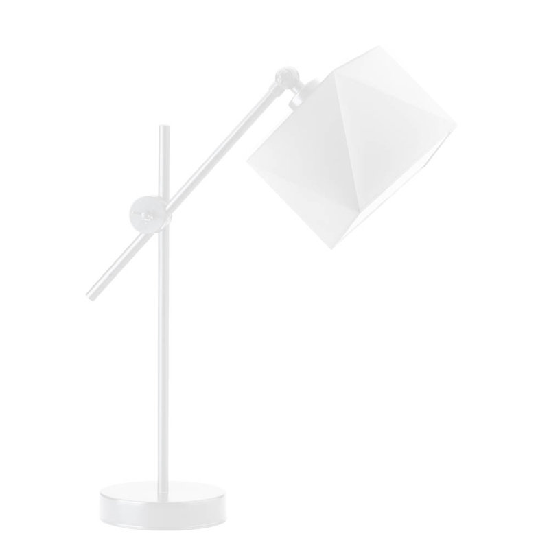 Birrell Adjustable Metal Desk Lamp, White