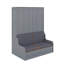 Grand lit escamotable avec coussin-436776207