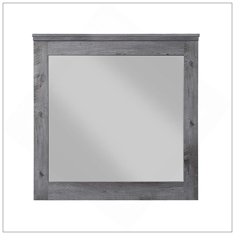 Miroir au fini chêne gris rustique Vidalia