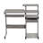 Grey Space Saving Complete Computer Workstation With Slide-out Keyboard Shelf & Storage Drawer