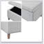Banc de rangement rectangulaire à fermeture douce, simple, confortable et durable, banc multifonctionnel