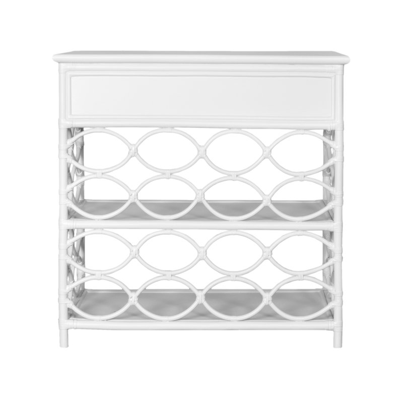 Manning End Table, White