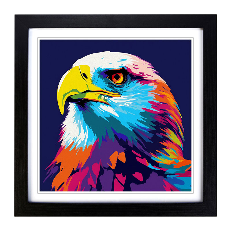 Single Picture Frame Print on Wood, Black