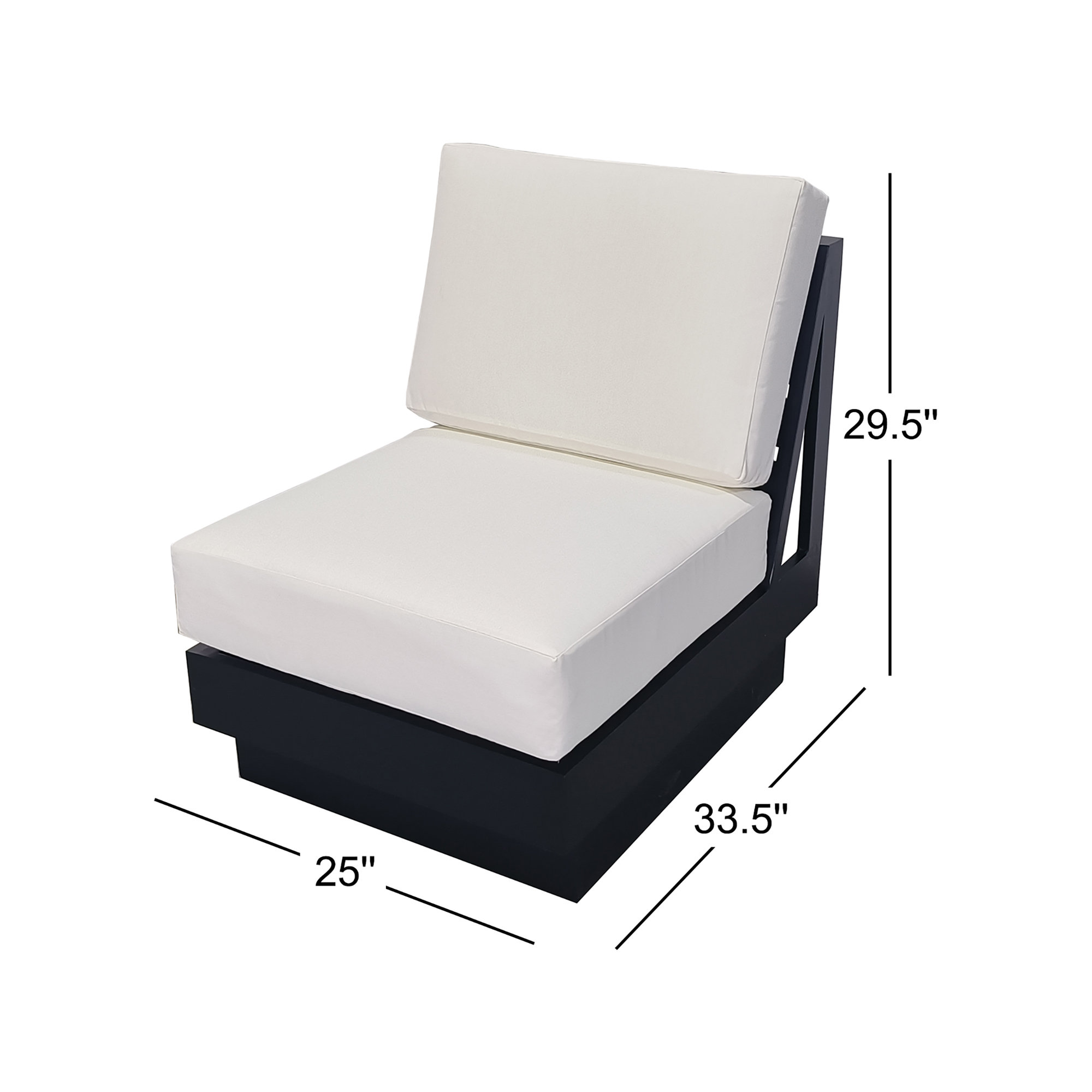 Lucca Metal Swivel Outdoor Lounge Chair with Sunbrella Cushions