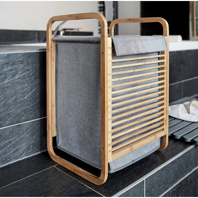 Bolin Fabric Laundry Hamper with Handles