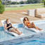Ensemble de chaise longue portative pliable pour les hanches (ensemble de 2), confort au bord de la piscine anti-dérive avec appui-tête réglable et ancrages pour sacs de sable, blanc-1728496238