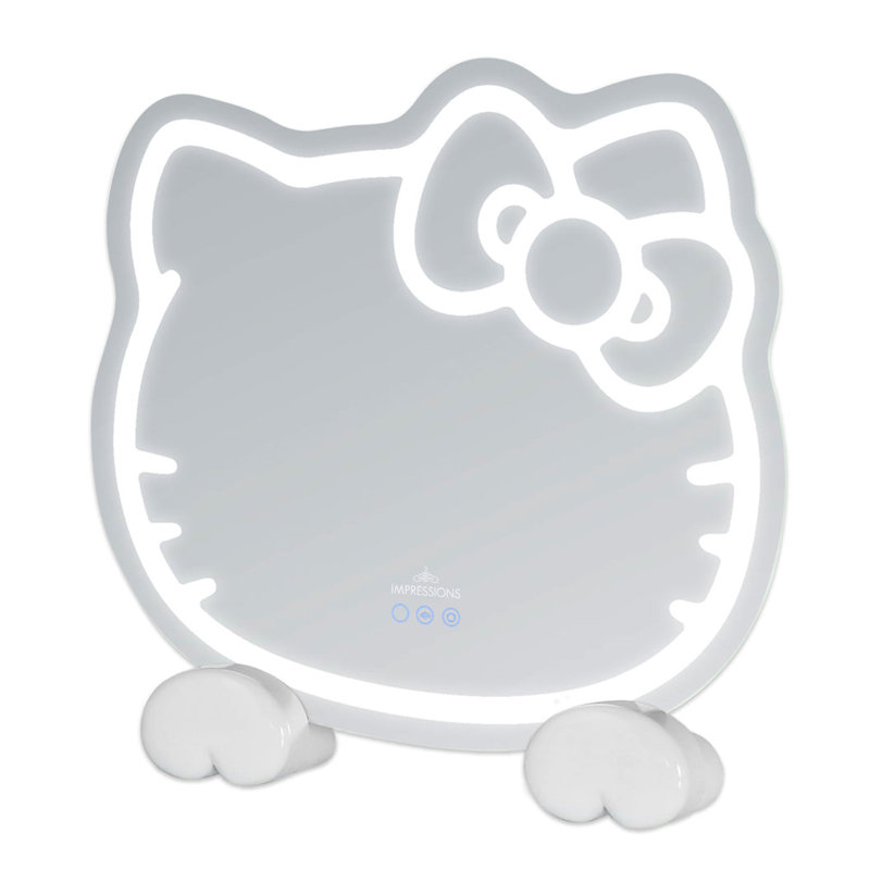 RGB Lighting Hello Kitty Mirror 2.0, App Control LED Makeup Mirror with Wall Mounting for Bedroom Decor