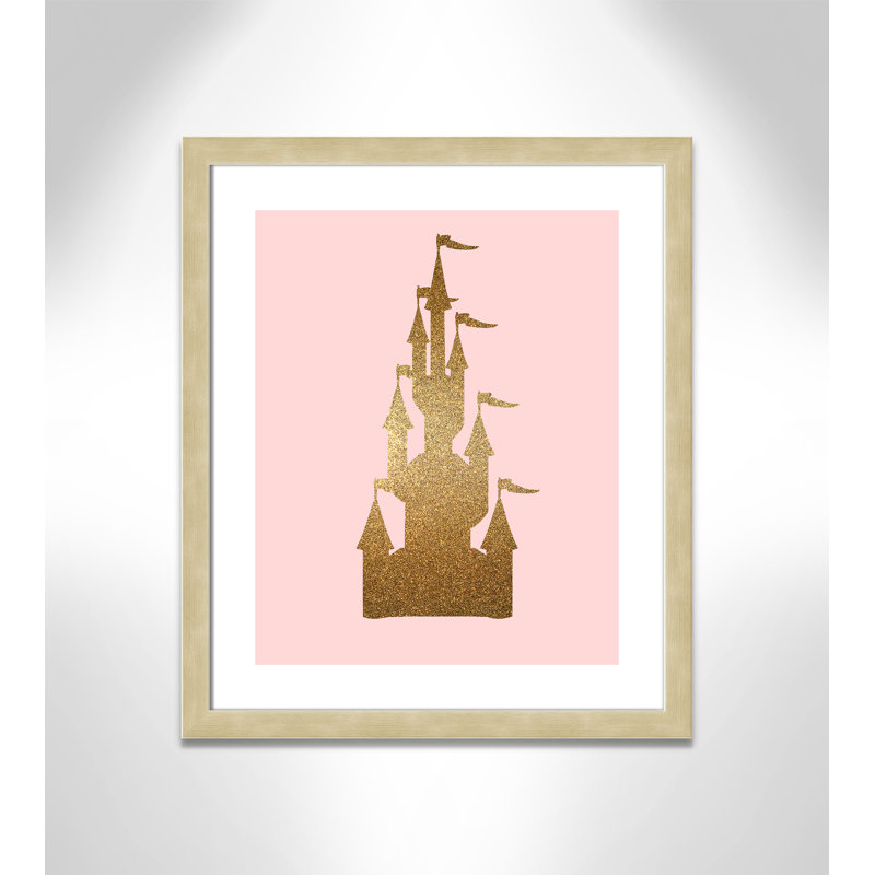 Fairytale 1, impression sur papier, H 26,5 po x l 22,5 po x P 0,63 po, Encadré plat champagne