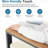 2-Piece 3-Seat Outdoor Sofa Couch Set, 75" All-Weather 3-Seat Aluminum Patio Sofa With Thick Beige Cushions  & 44" Glass Coffee Table-2141195577