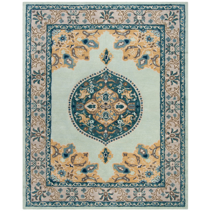 Rafael Hand Tufted Wool Oriental Rug, Rectangle 9' x 12'
