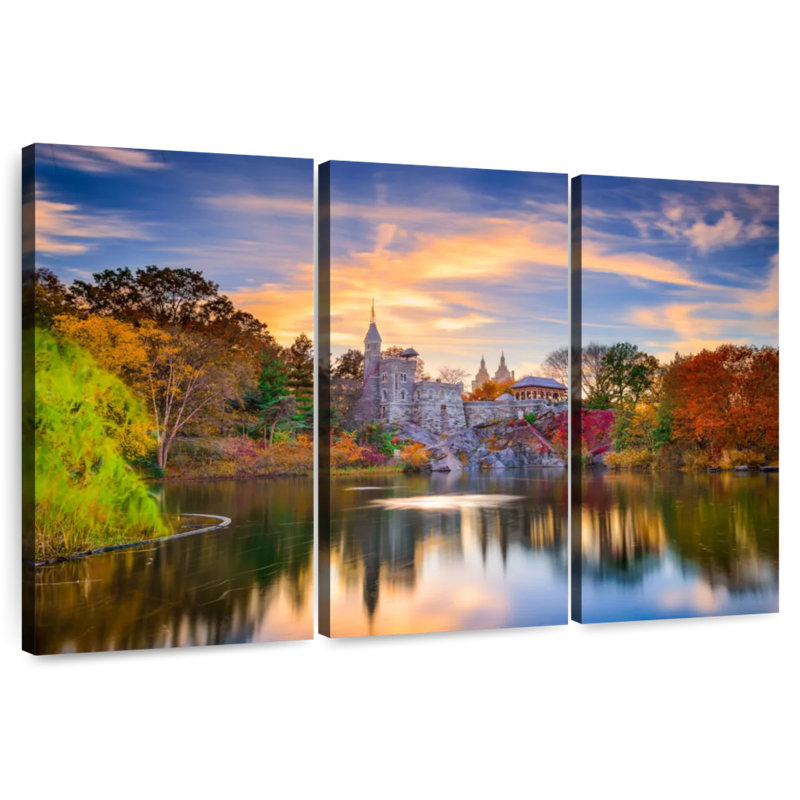 Kavia Belvedere Castle Autumn, H 48 po x l 74 po