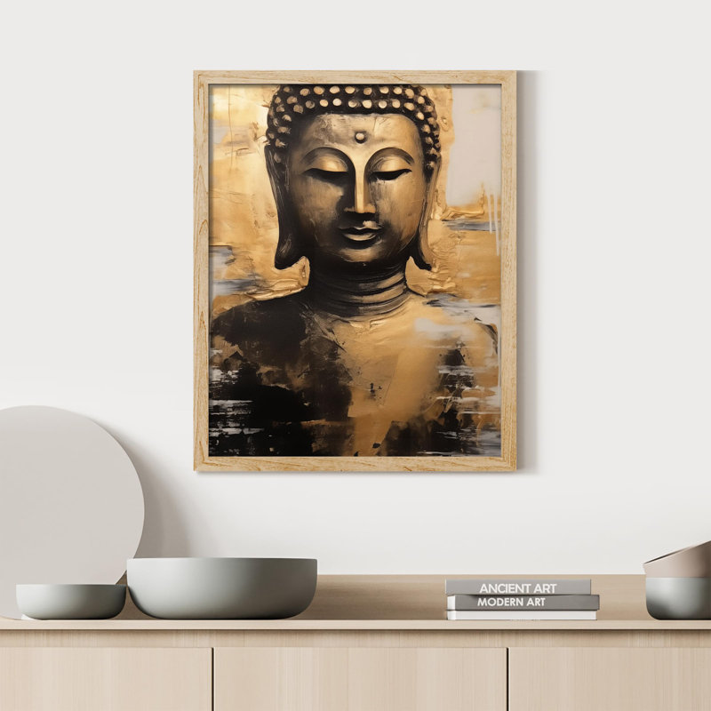 " Buddha Sculpture ", 10" H x 8" W, Natural
