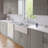 32.75'' L Double Bowl Fireclay Kitchen Sink-10170782