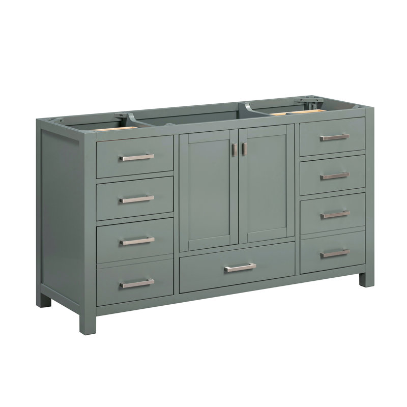 Base de meuble-lavabo simple Souther, Vert fumée