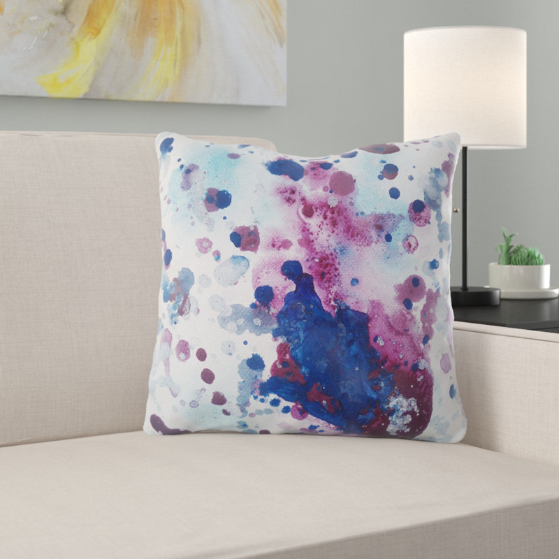 Coussin décoratif Shelba, Microsuède, Intérieur