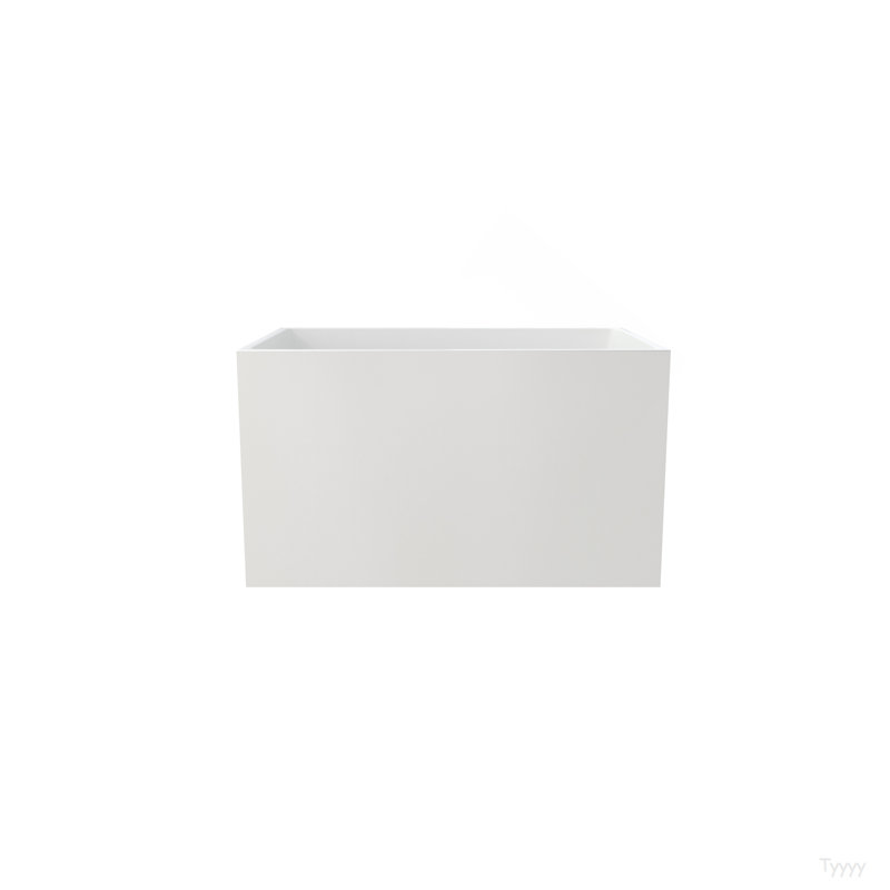 Baignoire autoportante blanche moderne en acrylique 43 po