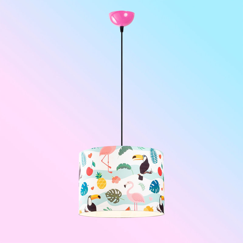 Luminaire suspendu tambour simple à 1 lumière Crayton