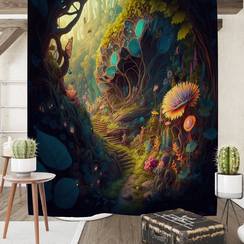 Savell Shower Curtain,  72" H x 70" W 