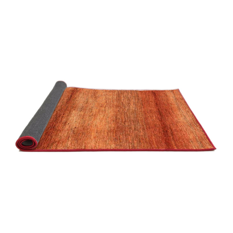 Tapis contemporain brun, Rond 6 pi x 6 pi