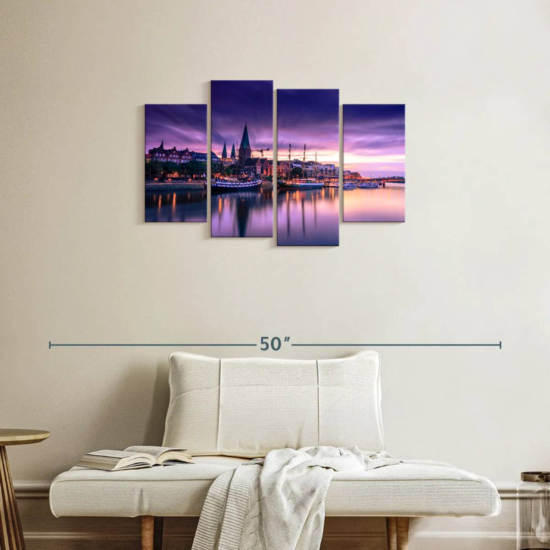 Lever de soleil mauve Nicci Bremen, H 22 po x l 36 po