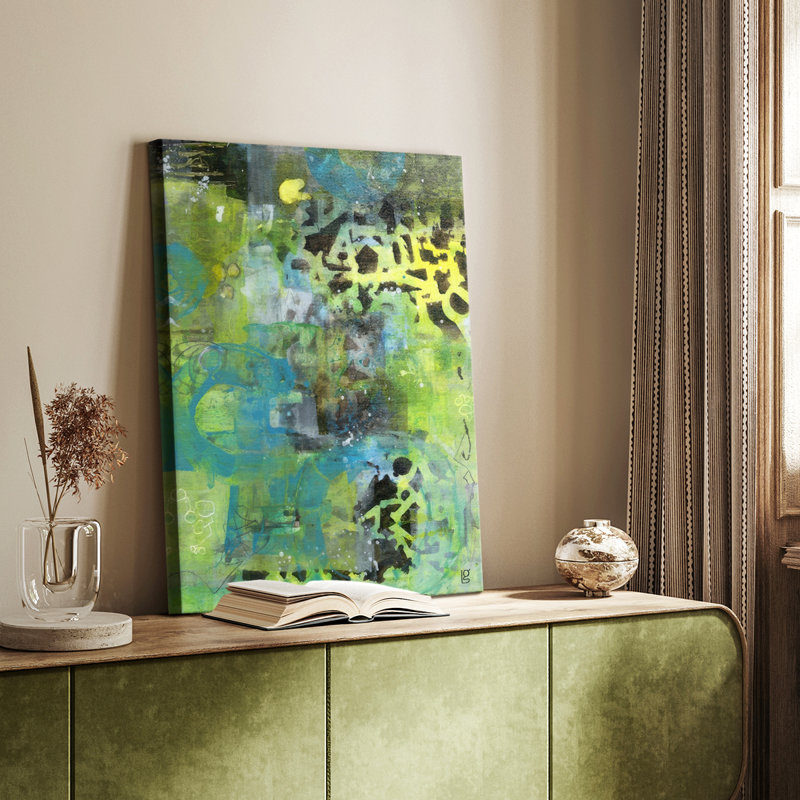 Alphabet Soup Abstract -Custom Wrapped Gallery Cavas