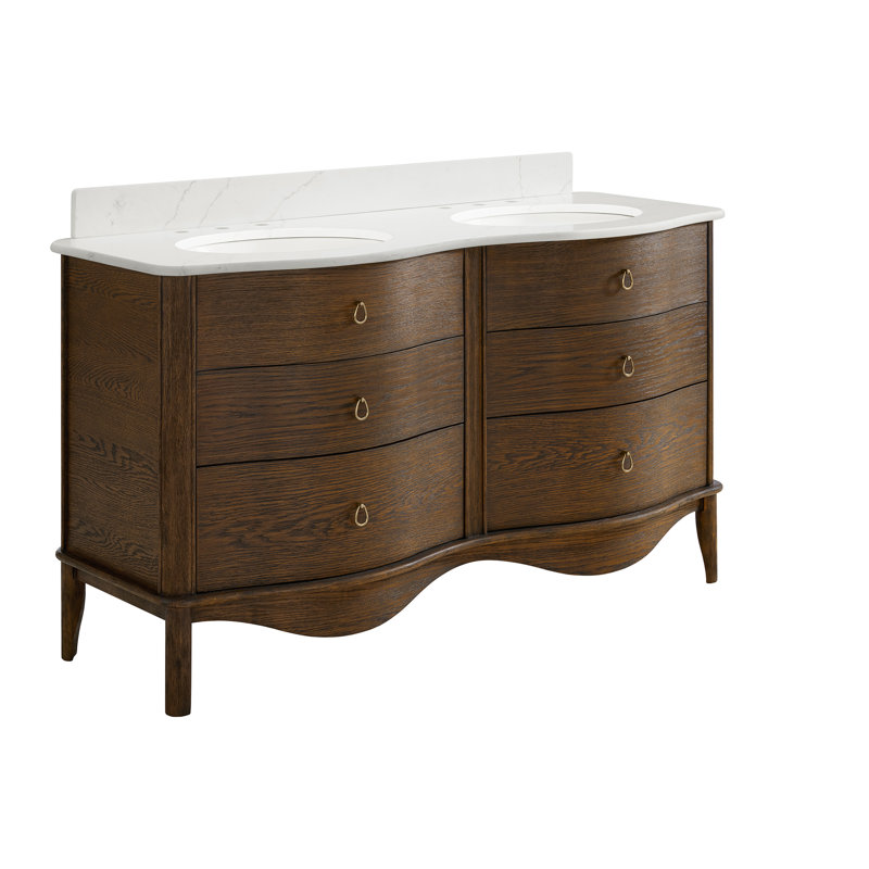 Meuble-lavabo Emmy Pinehurst, Chêne brun rehaussé, 60"