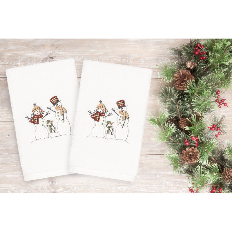 Serviette de toilette Christmas, Blanc
