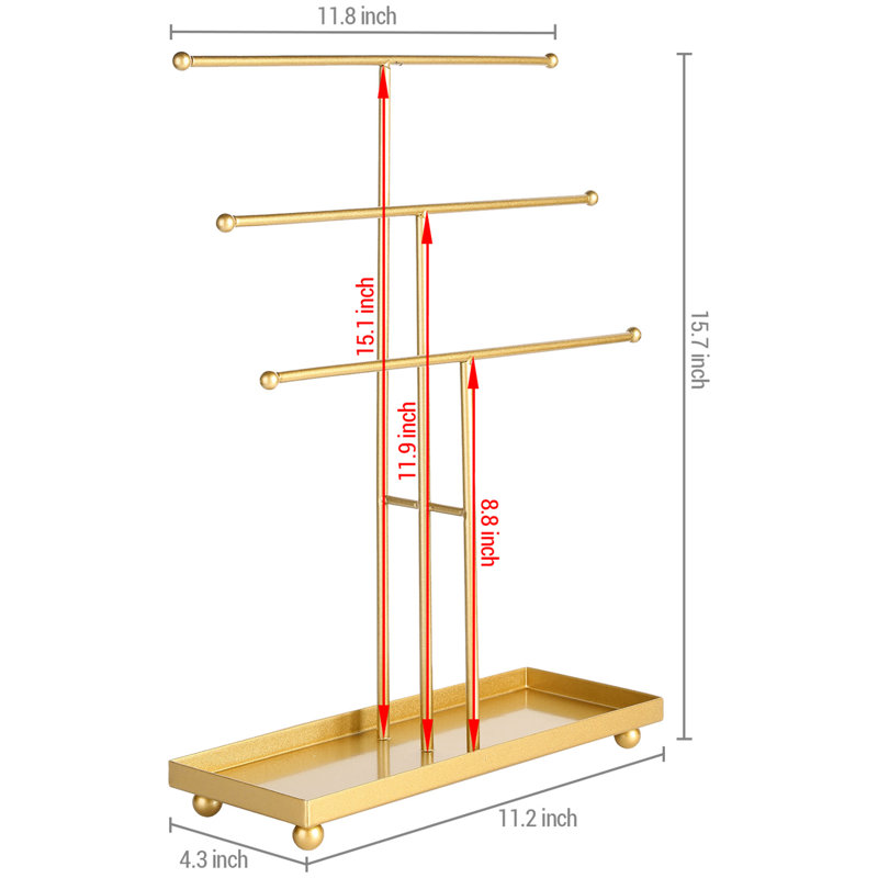 Metal 3 Tier Jewellery Stand