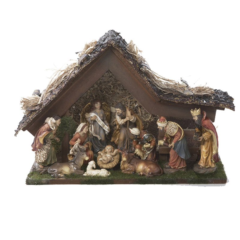 Christmas Donkey, Cow, Sheep Christmas Nativity Set