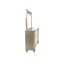 Commode de luxe avec finition argentée et champagne