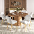 49cm H Fabric Upholstered Side Chair in Beige